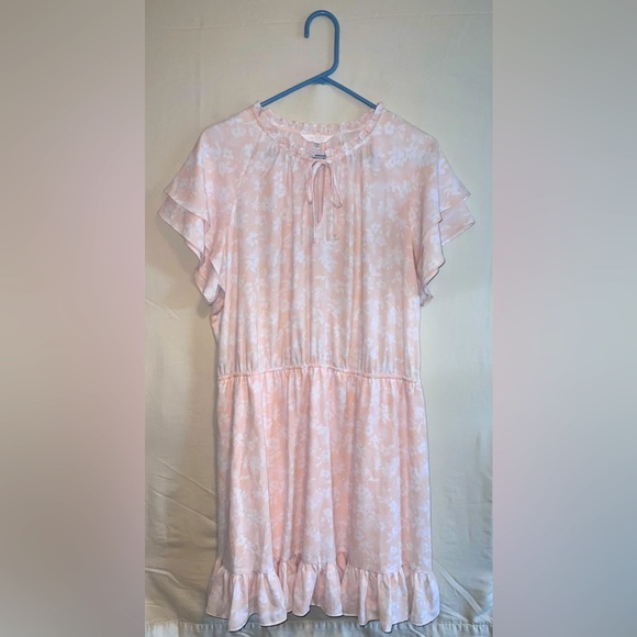 Lauren Conrad Ruffled Sleeve Fit & Flare Floral Mini Dress - Picture 1 of 4